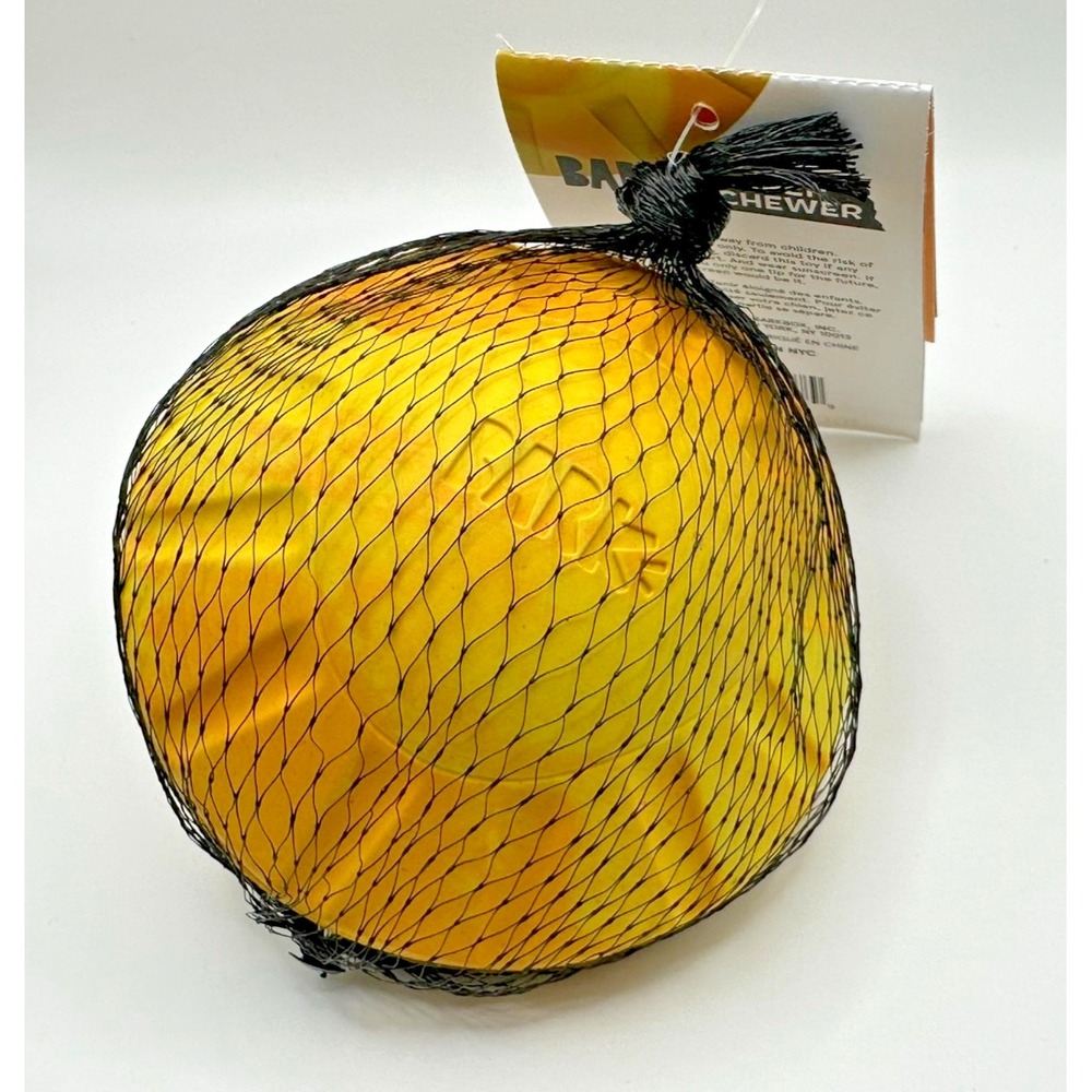 Bark Super Chewer Fetchin Rays Medium Dog Toy Yellow Natural Rubber 212381